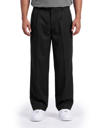 Structured Black Korean Pants