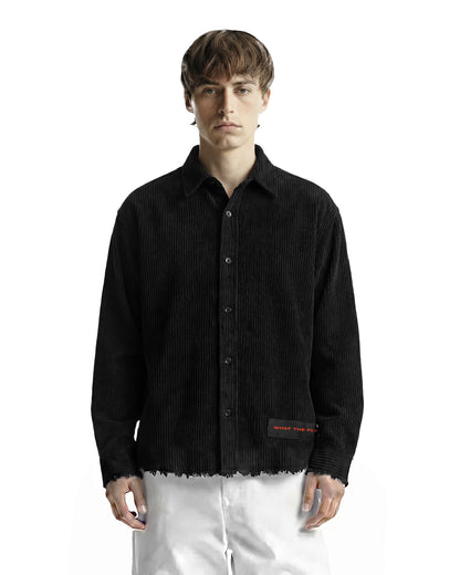 Make Art Black Ribbed Shirt