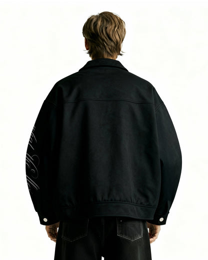 HUMAN MADE BLACK SUEDE JACKET