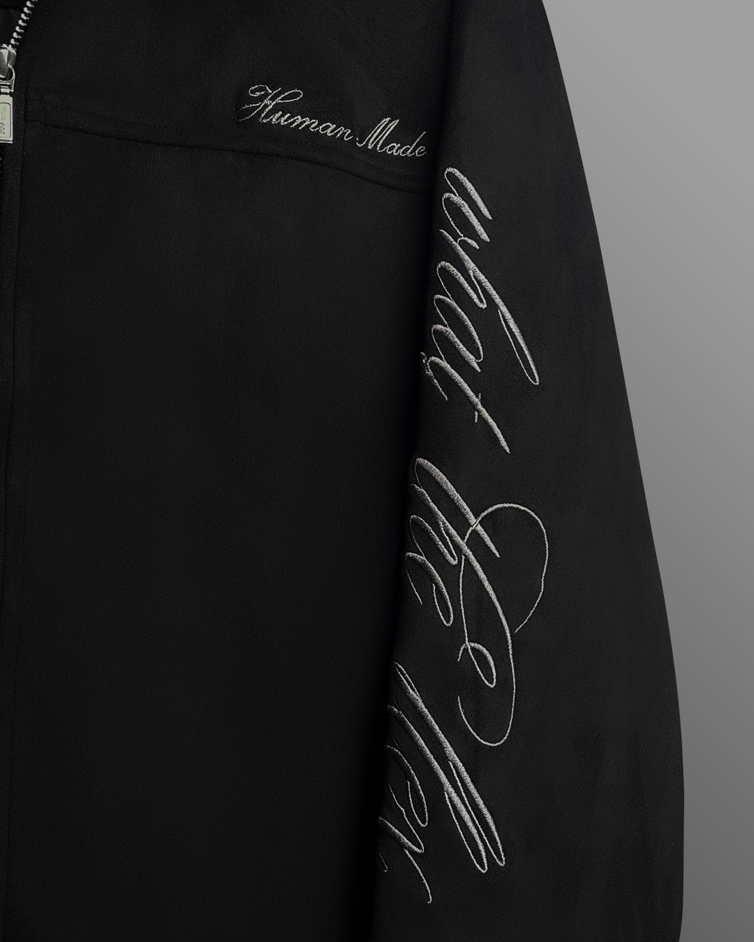 HUMAN MADE BLACK SUEDE JACKET