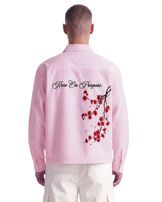 Bloom On Purpose Pink Striped Shirt