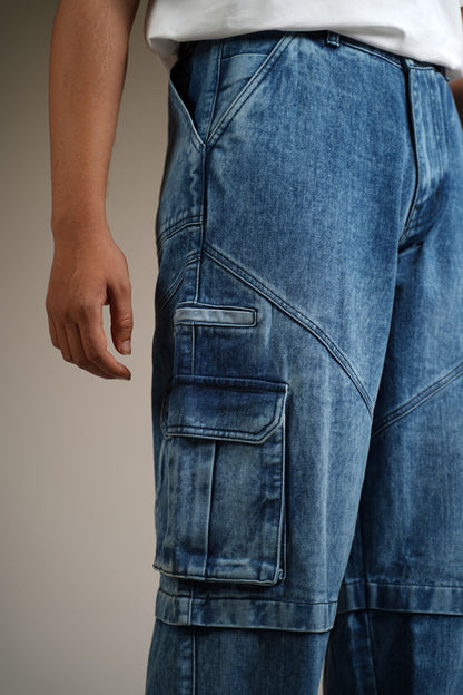 BLUE DENIM Oversized Jeans