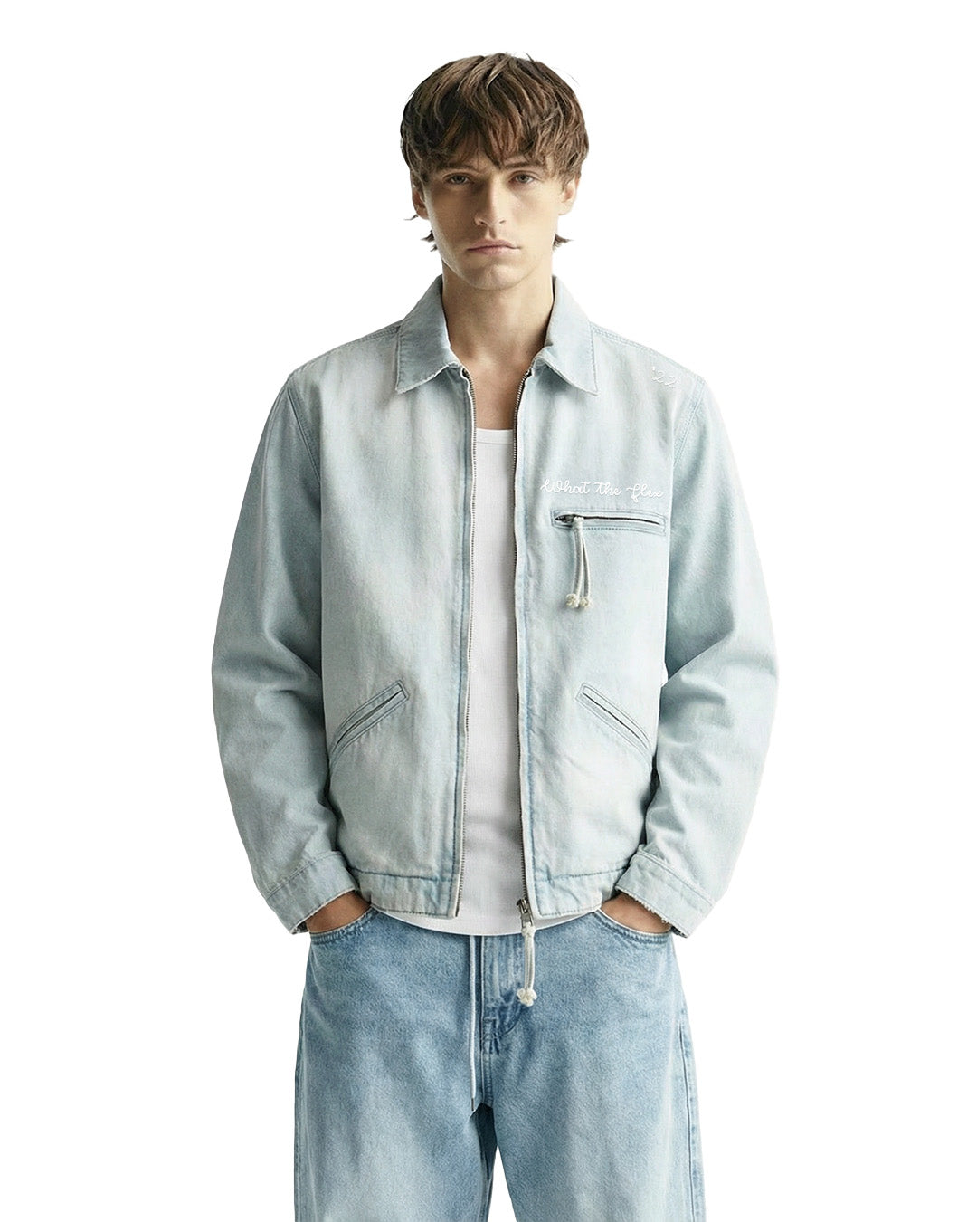 BUY Blue Dream Denim Jacket | What The Flex – WHAT THE FLEX