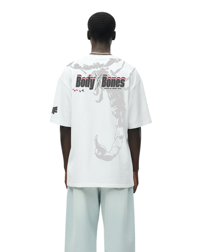 Body Bones Heavyweight White T-shirt