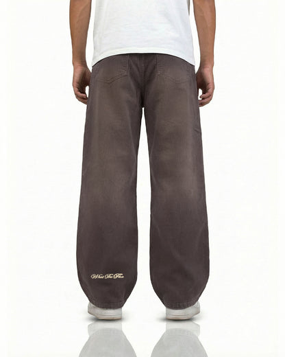 Vintage Brown Baggy Jeans