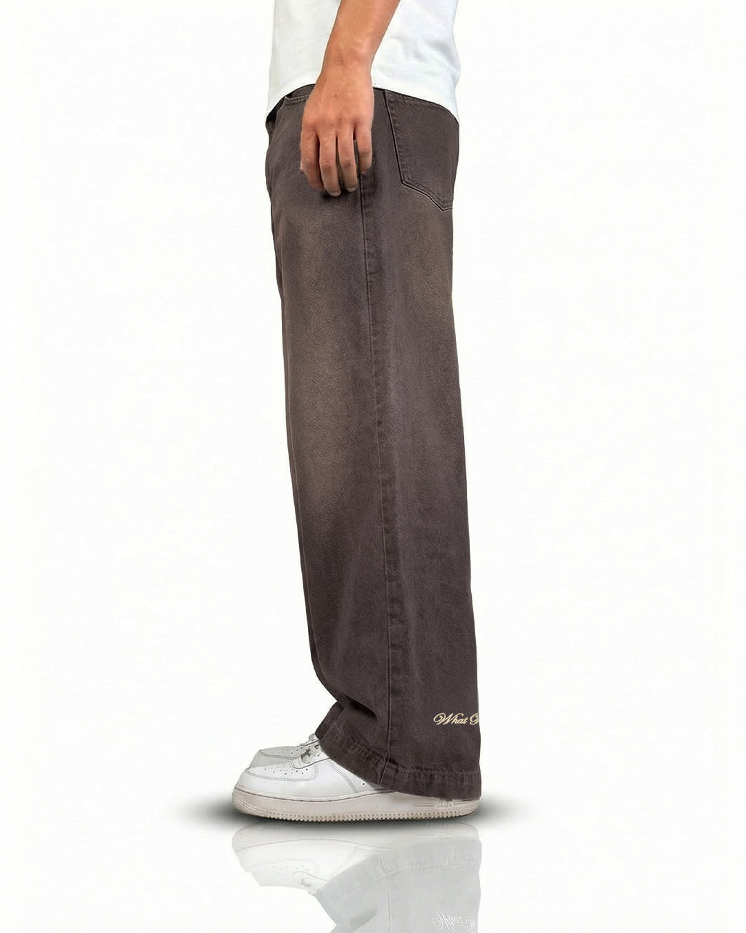 BUY Vintage Brown Baggy Jeans – WHAT THE FLEX