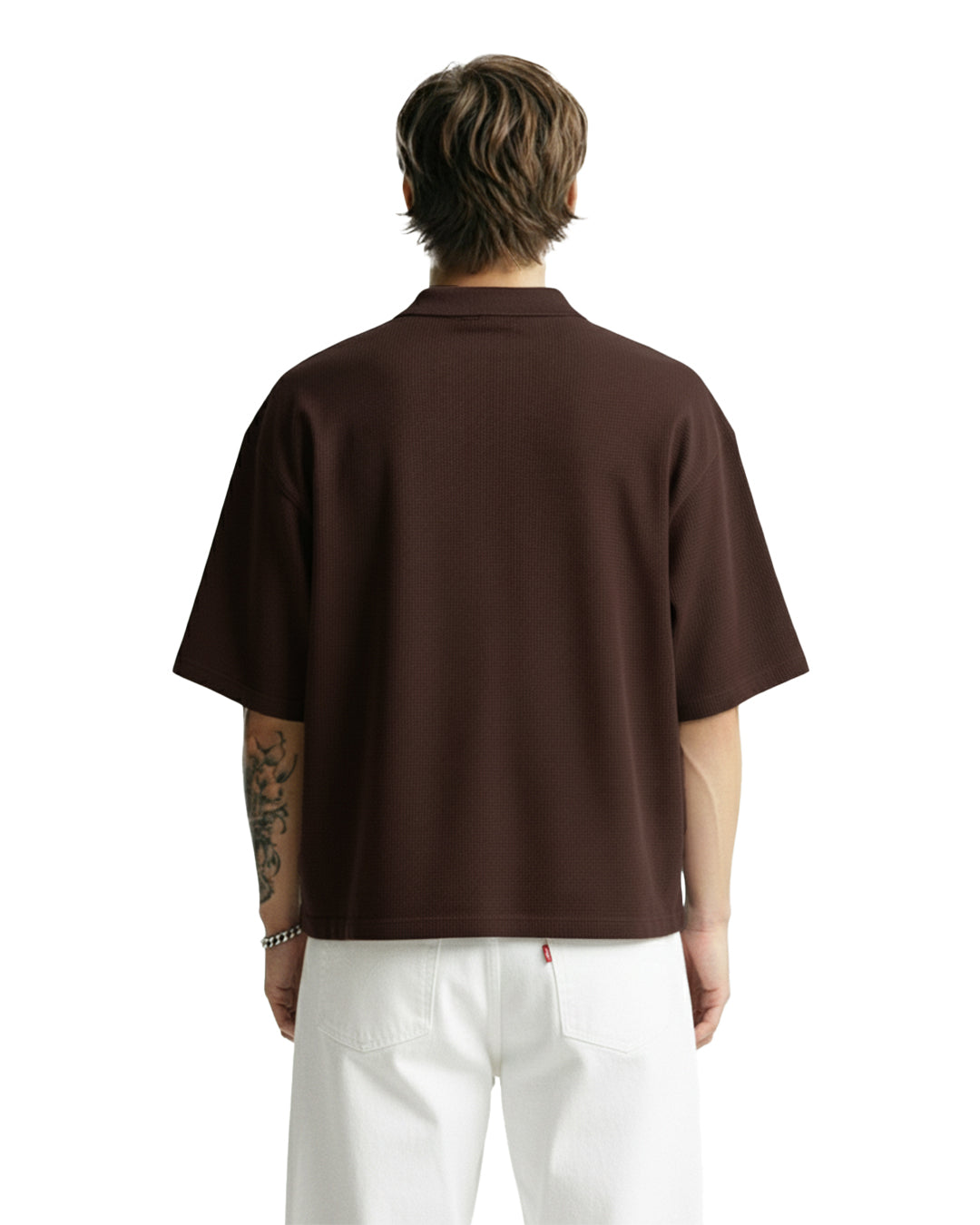 Buy Dark Brown Polo T-shirt | WTFlex – WHAT THE FLEX