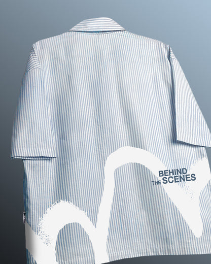 BTS Half Sleeve Striped Shirt