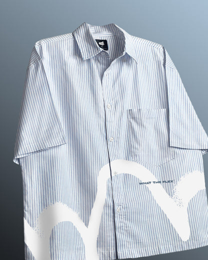 BTS Half Sleeve Striped Shirt