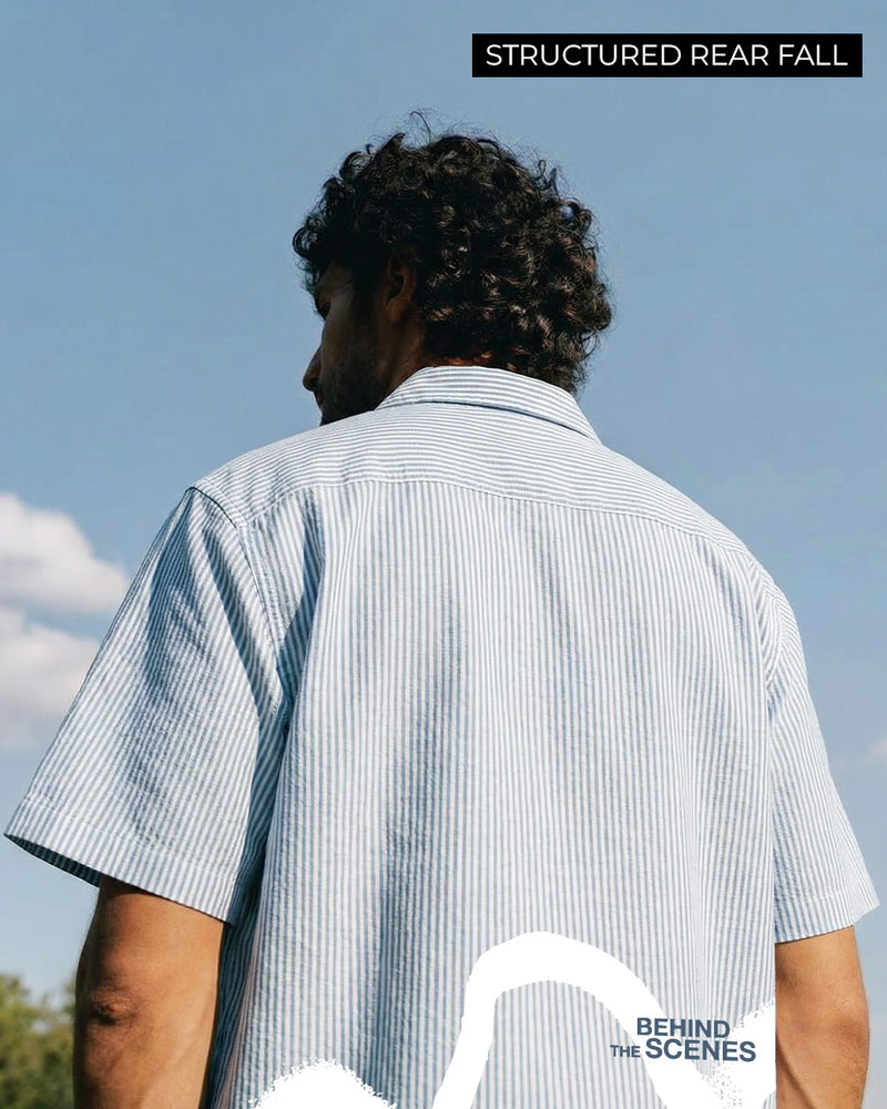 BTS Half Sleeve Striped Shirt