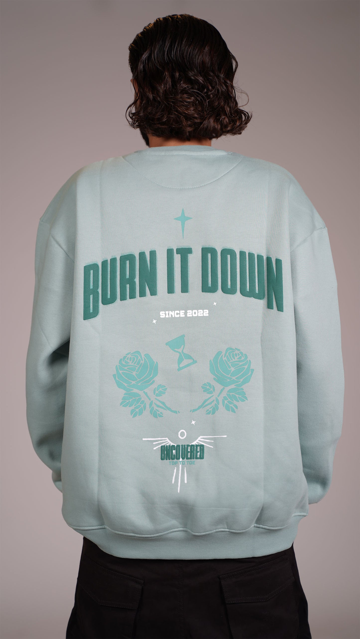 BURN IT DOWN Oversized Sweatshirt