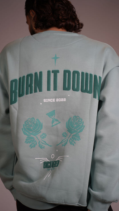 BURN IT DOWN Oversized Sweatshirt