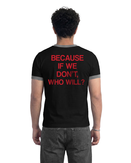 By Myself Slim Fit Ringer T-shirt