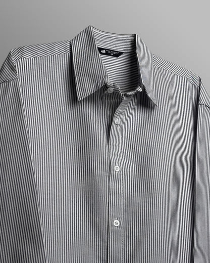 Basic Black Striped Shirt