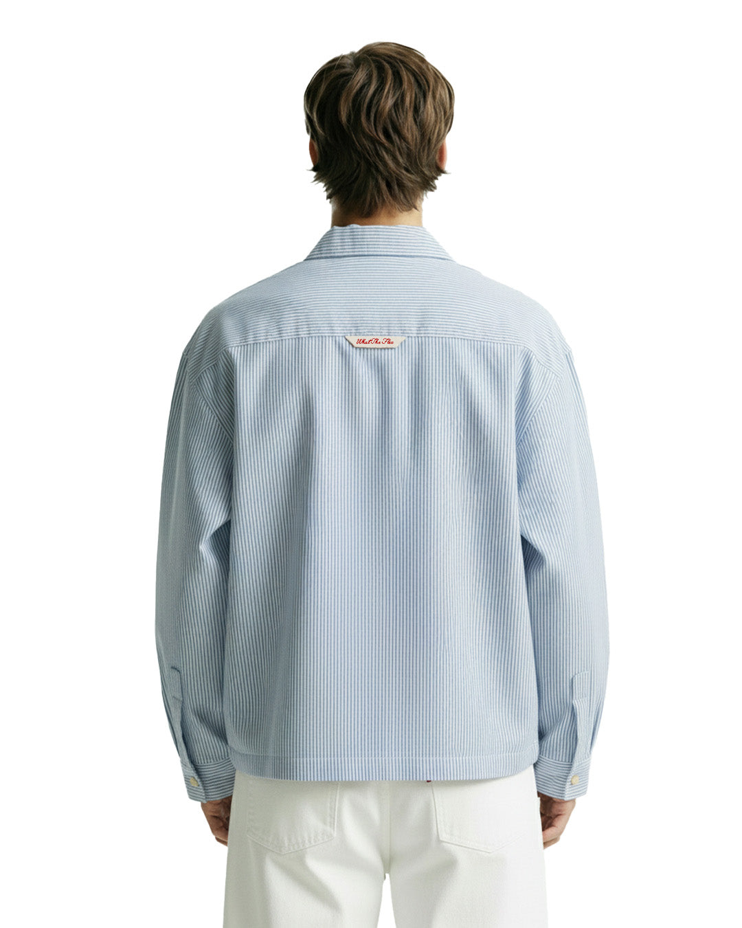 Basic Blue Striped Shirt