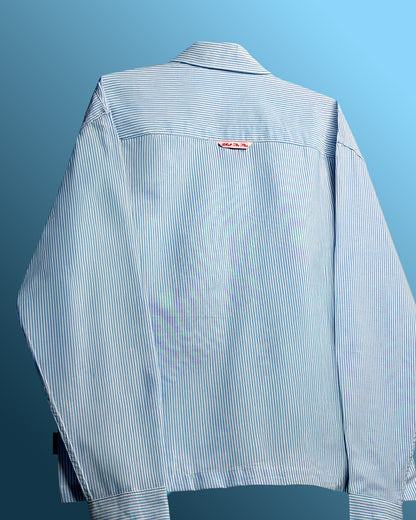 Basic Blue Striped Shirt