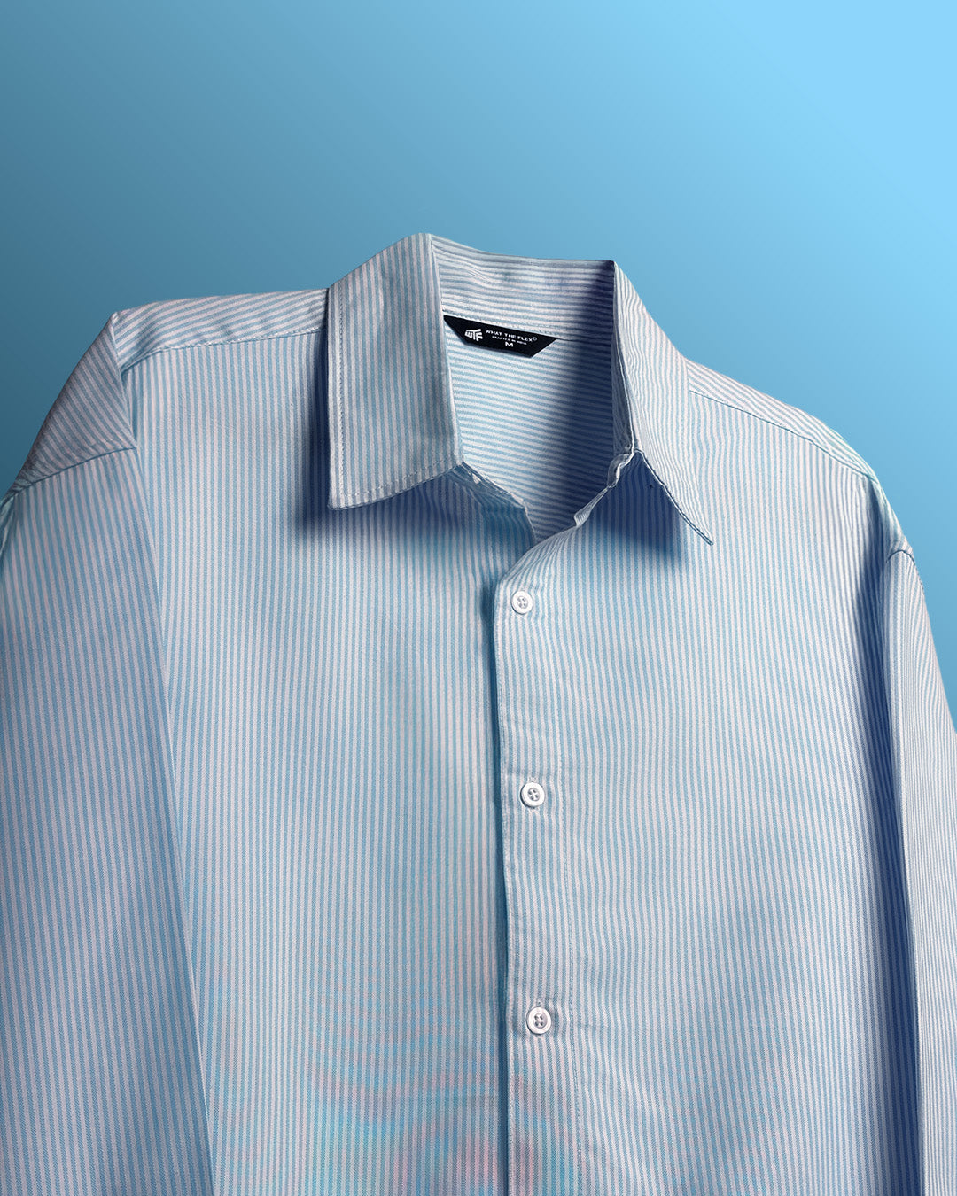 Basic Blue Striped Shirt