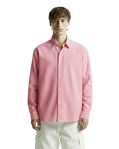 Basic Red Striped Shirt