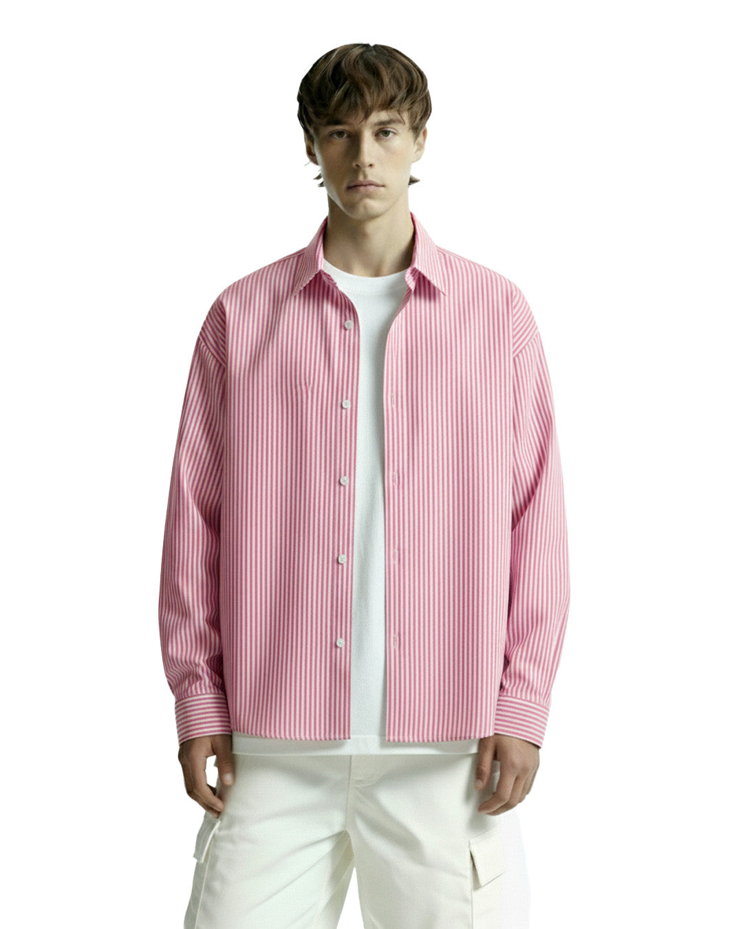 Basic Red Striped Shirt