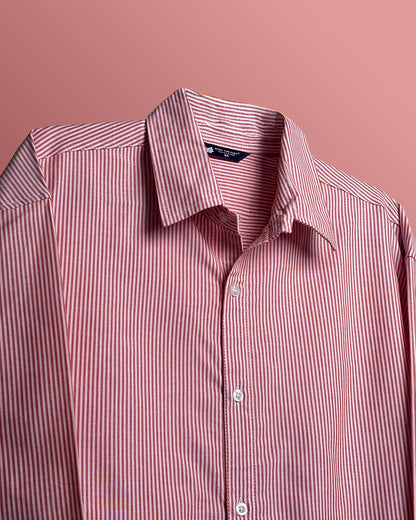Basic Red Striped Shirt