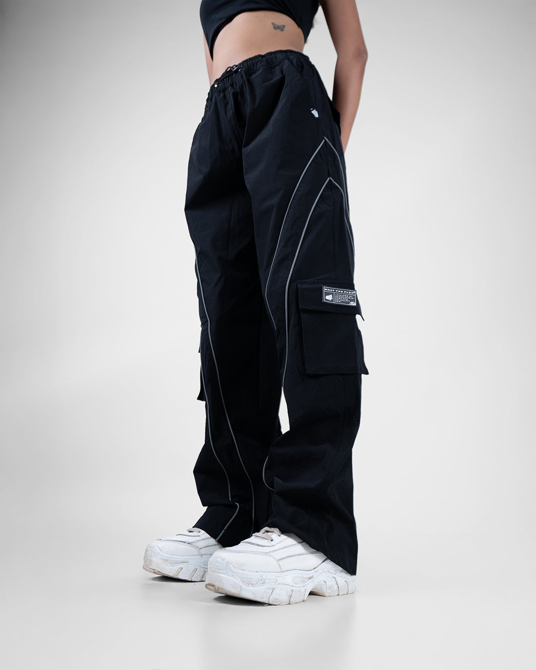Black Edgy Parachute Pants – WHAT THE FLEX