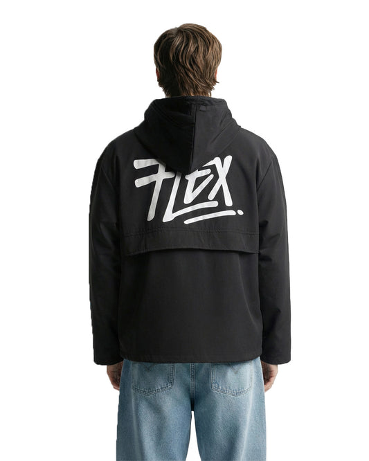 Signature Black Air Nylon Hoodie