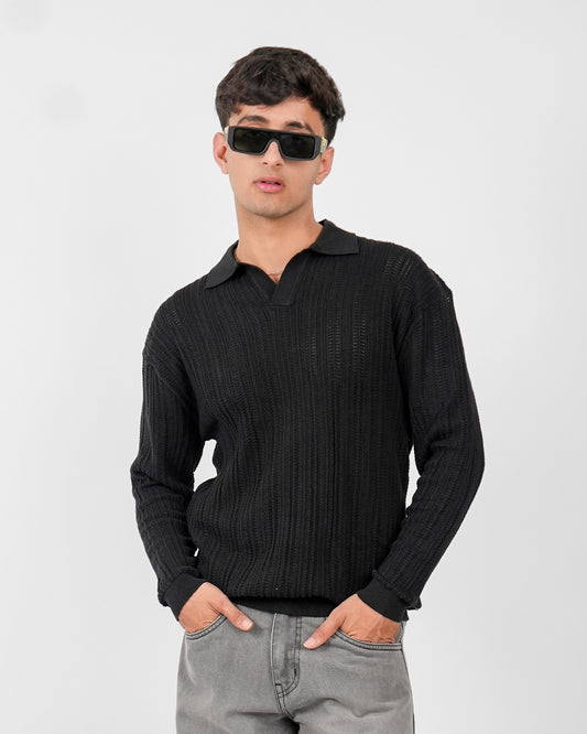 Ink Black Full Polo