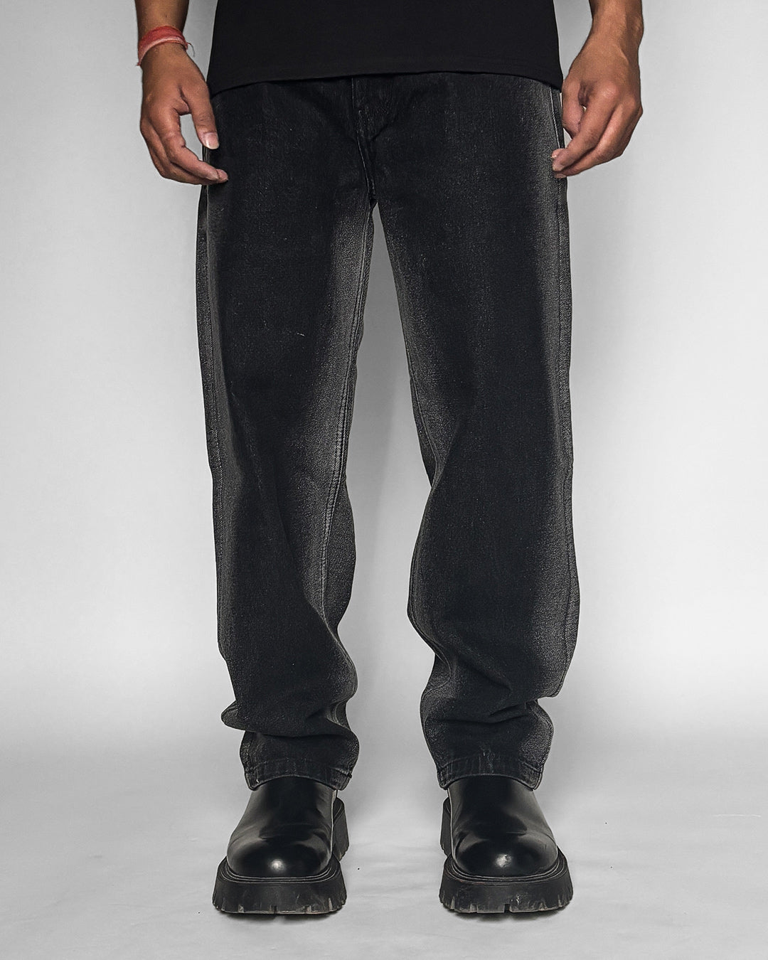 Black Denim Oversized  Jeans