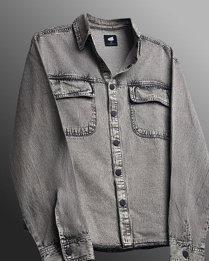 Blank Space Grey Denim Shirt