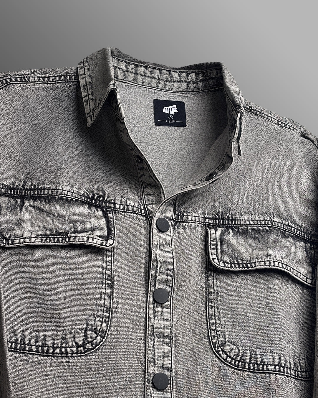 Blank Space Grey Denim Shirt