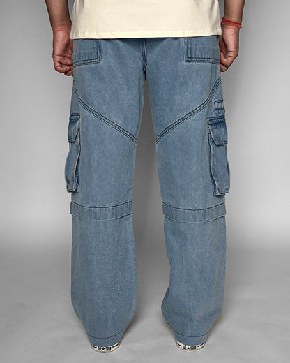 BLUE DENIM Oversized Jeans