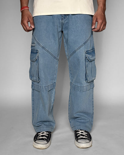 BLUE DENIM Oversized Jeans