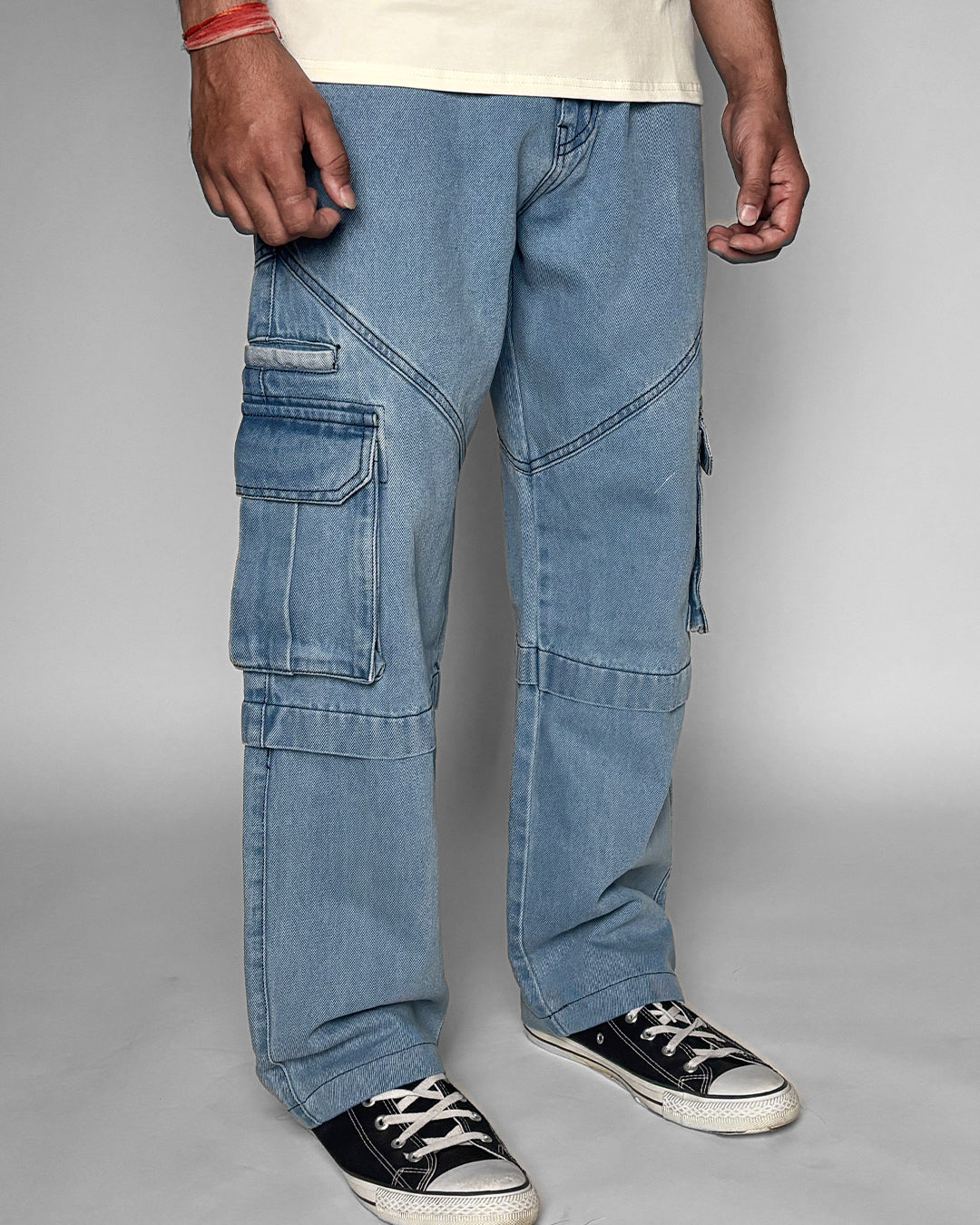 BLUE DENIM Oversized Jeans