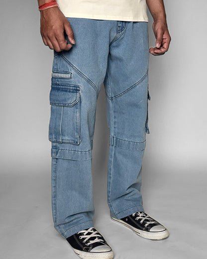 BLUE DENIM Oversized Jeans