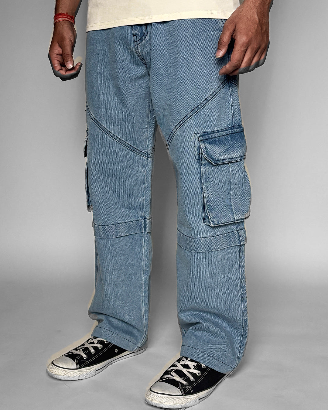 BLUE DENIM Oversized Jeans