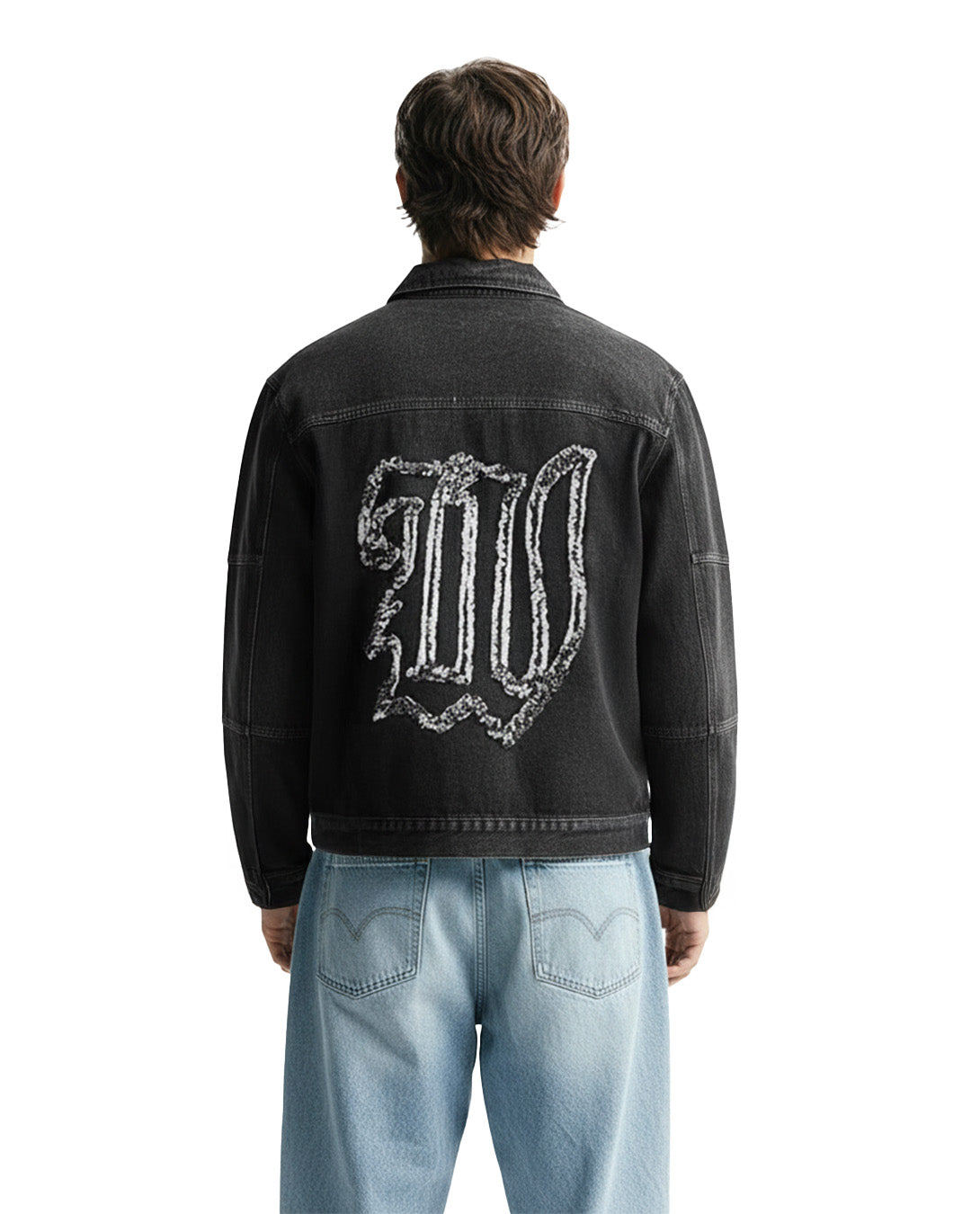 Charcoal Black Denim Jacket - Exclusive – WHAT THE FLEX
