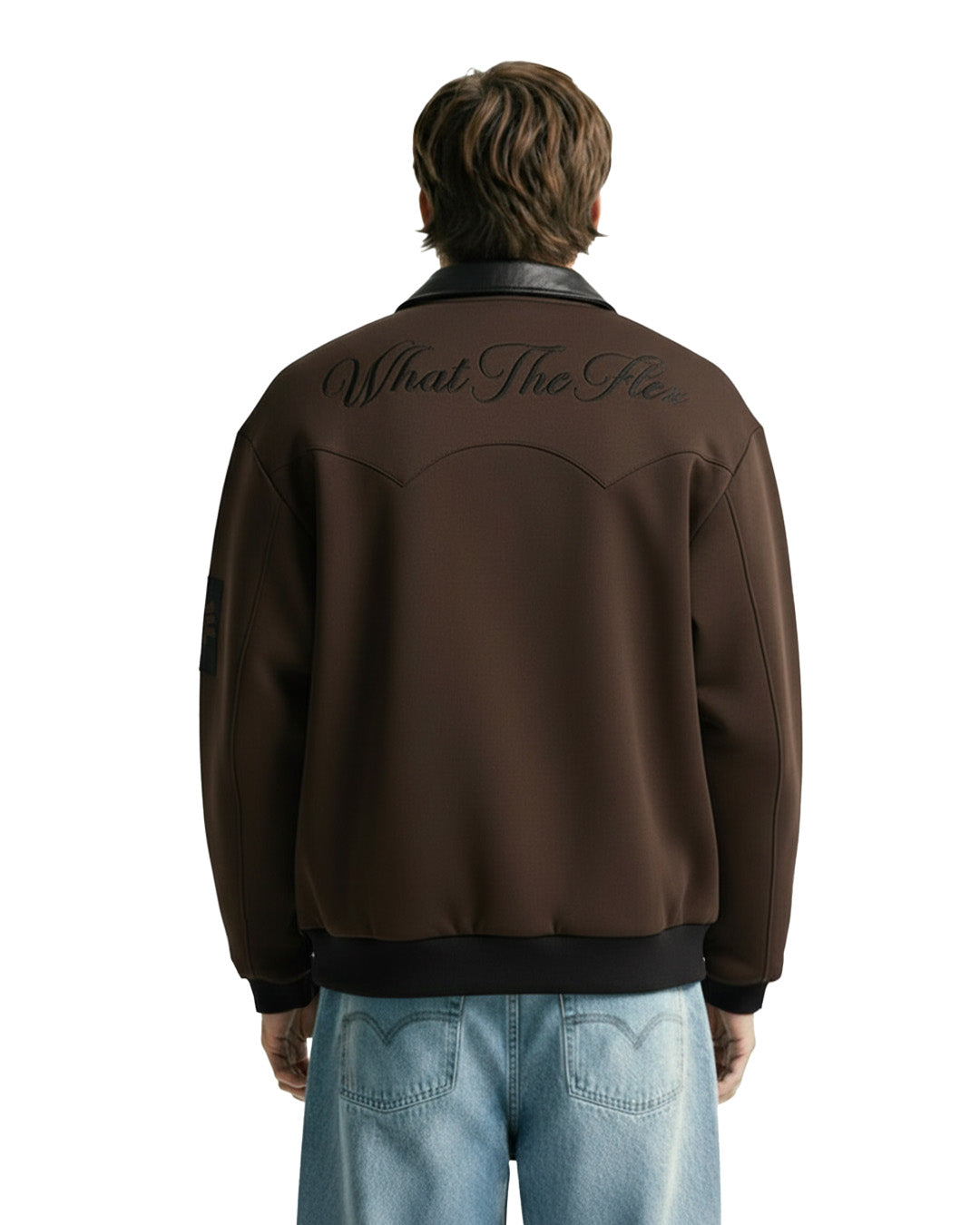 Cocoa Leather Cut Jacket