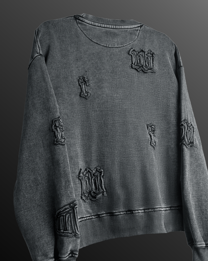 Coded Acid Wash Sweatshirt