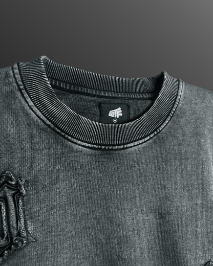 Coded Acid Wash Sweatshirt