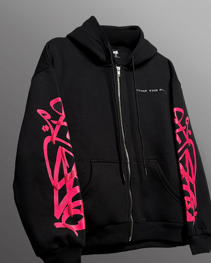 Concrete Dreams Black Zipper Hoodie