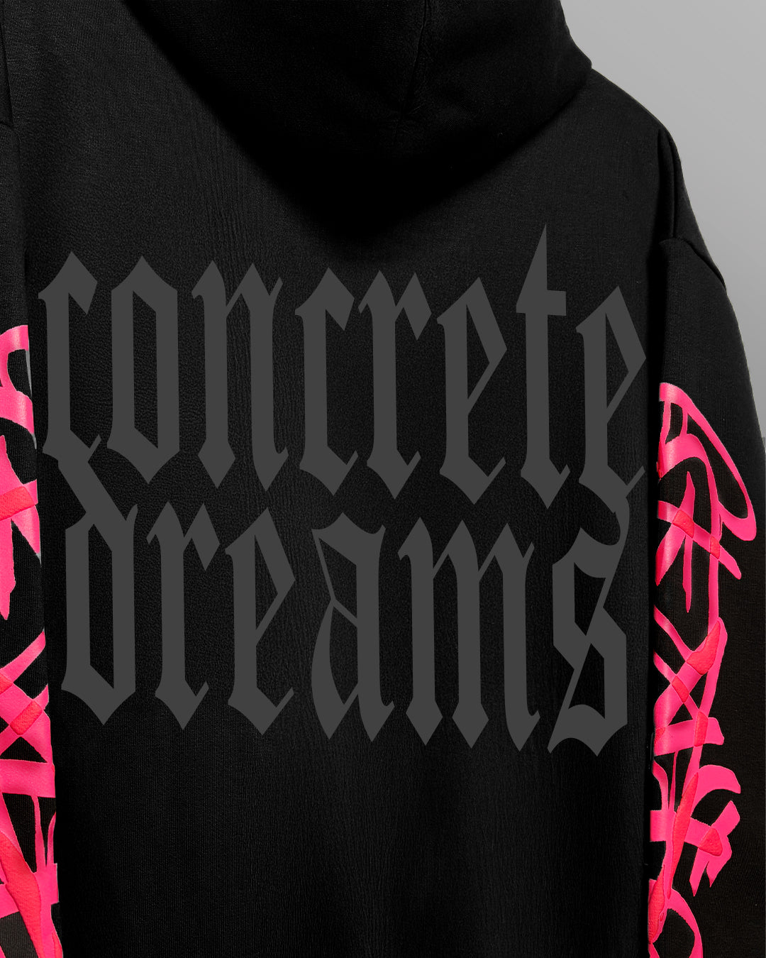 Concrete Dreams Black Zipper Hoodie