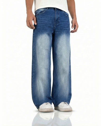 Cool Blue Baggy Jeans