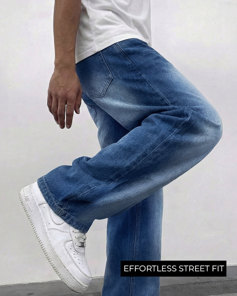 Cool Blue Baggy Jeans