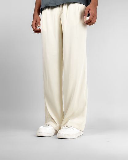 Classic Cream  Korean Pants