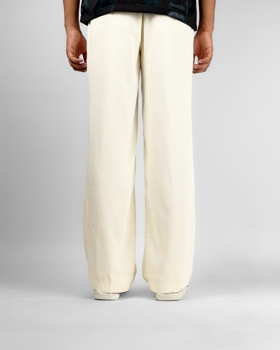 Classic Cream  Korean Pants