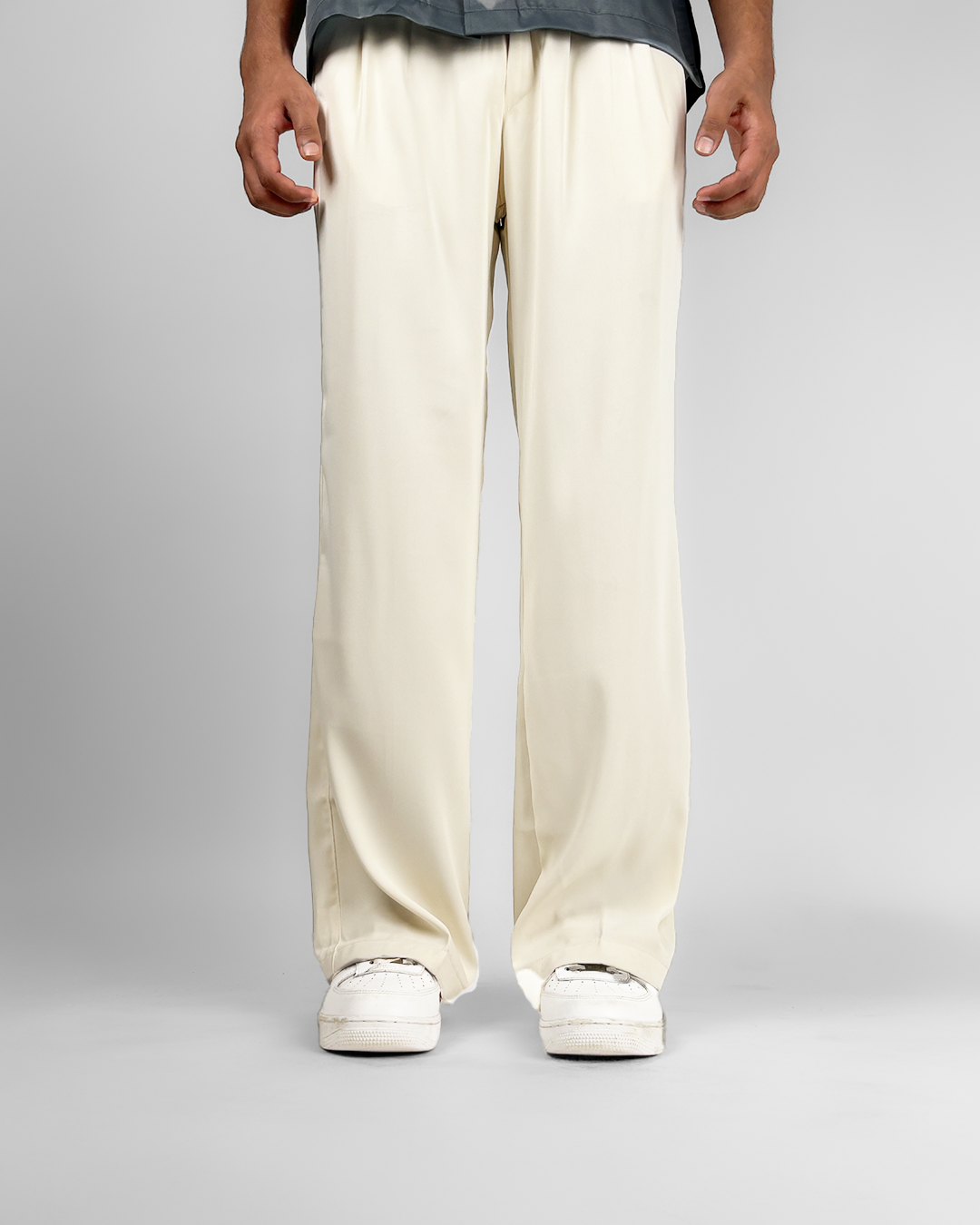 Classic Cream  Korean Pants