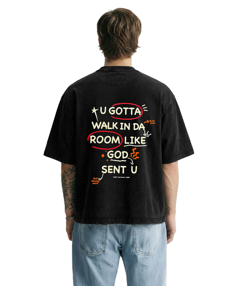 Da Win Acid Wash Boxy-Fit T-shirt