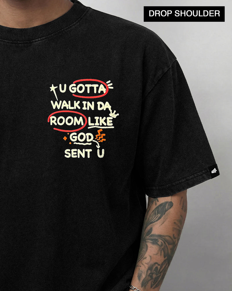 Da Win Acid Wash Boxy-Fit T-shirt