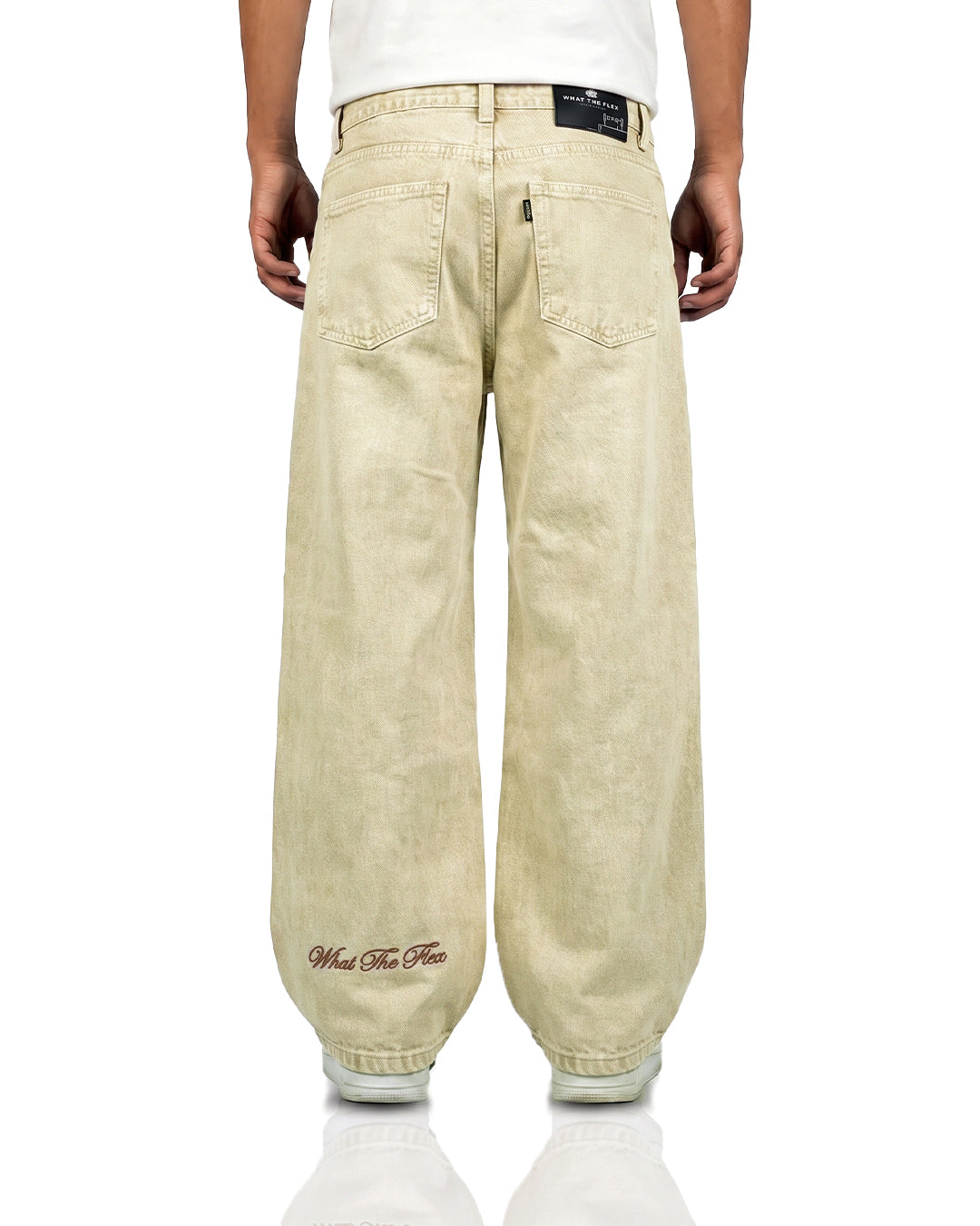Desert Wash Solid Baggy Jeans