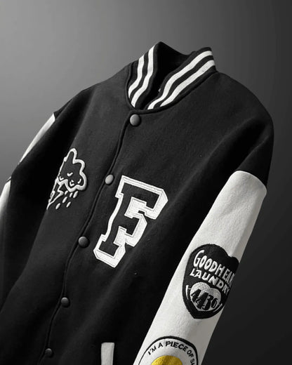 Black jersey jacket best sale